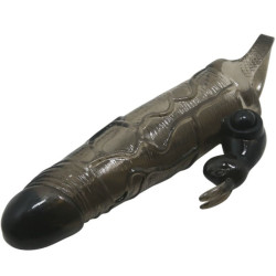 Baile - Couvre-Pénis Brave Man Avec Lapin Noir 16.5 Cm